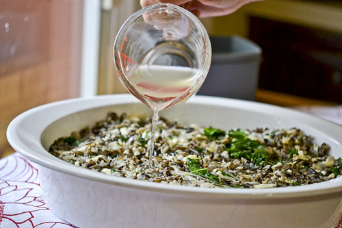 Wild Rice Gratin with Kale, Caramelized Onions & Baby Swiss 11